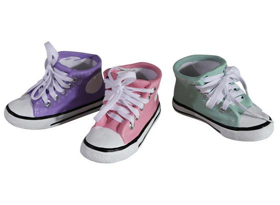 Dekoschuhe Steve - Lila/Schwarz, Basics, Keramik (16/9,5/8cm) Dekoschuhe Steve - Lila/Schwarz, Basics, Keramik (16/9,5/8cm)