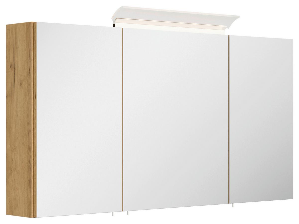 BADEZIMMER Limes, Eichefarben B: 100 cm - Eichefarben/Weiß, Basics, Keramik/Holzwerkstoff (100cm) - MID.YOU