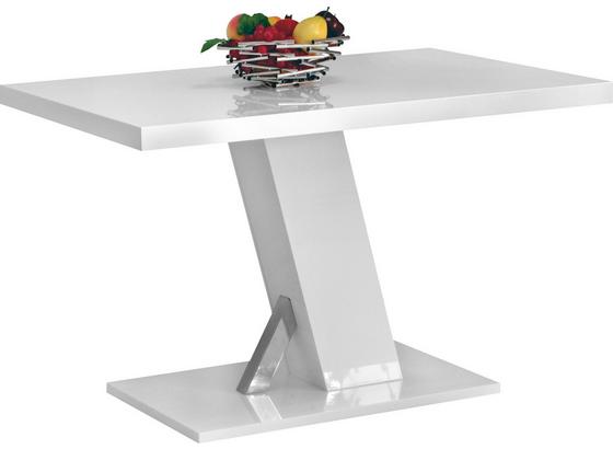 Étkezőasztal Leo - Fehér, modern, Faalapú anyag (120/75/80cm) Étkezőasztal Leo - Fehér, modern, Faalapú anyag (120/75/80cm)