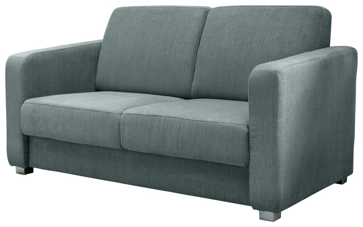 Schlafsofa Mia, Mintgrün B: 159 Cm - Chromfarben/Mintgrün, Basics, Textil (159/88/87cm) - Livetastic