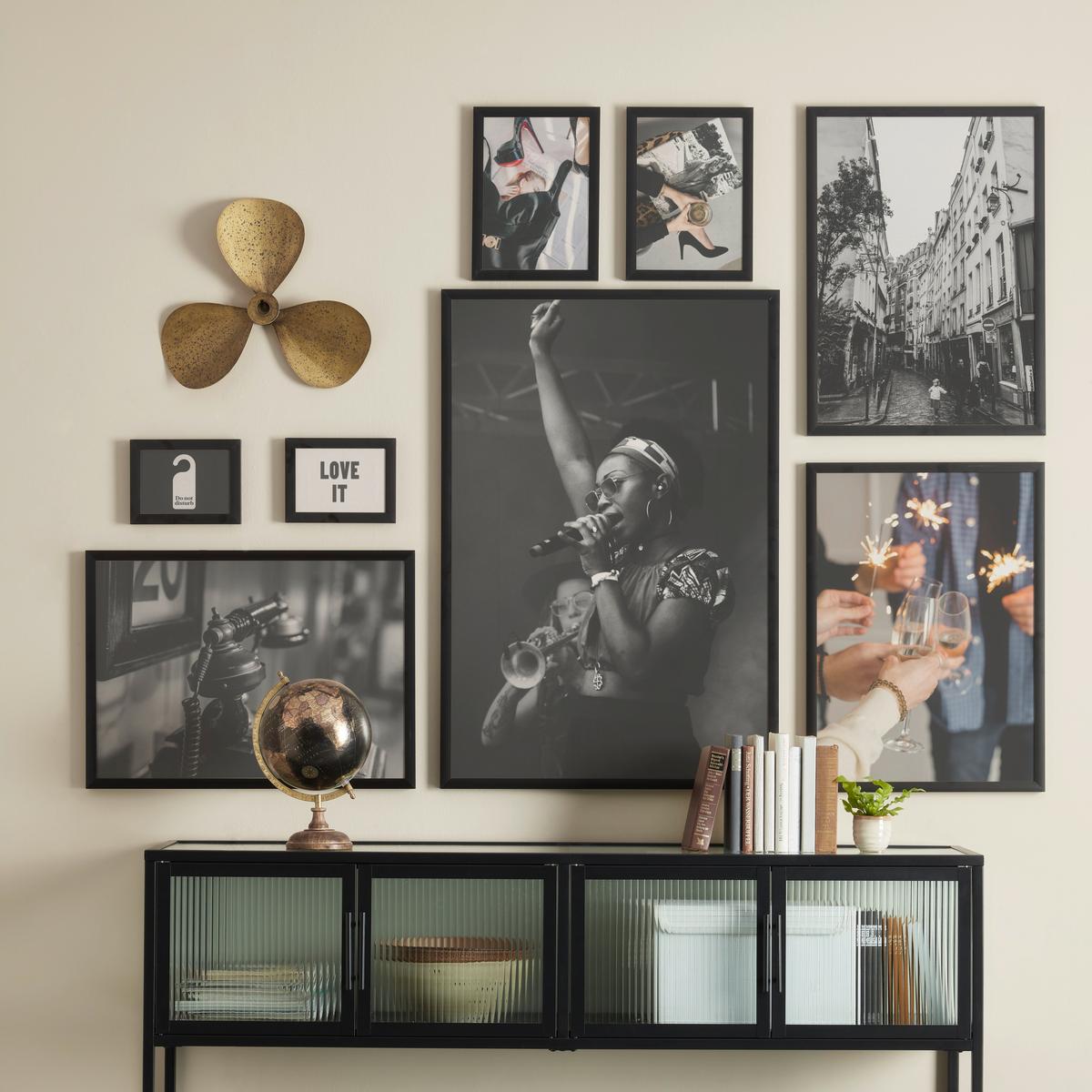 Rám na obrazy Quattro, 64/94cm - černá, Basics, kov (64,3/94,6/2.2cm) - Premium Living