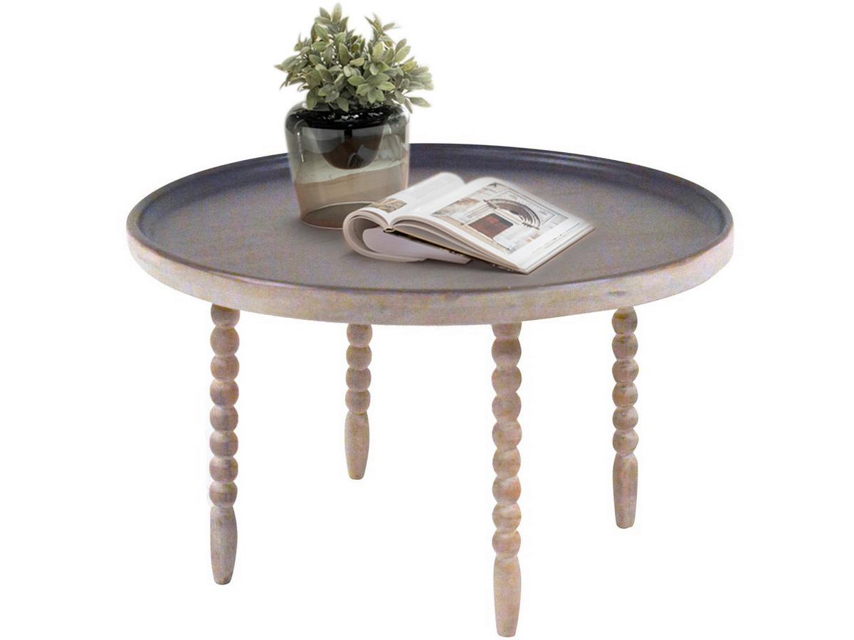 Couchtisch Kayakalp Naturfarben B: 60 cm - Naturfarben, Design, Holz (60/60/35cm) - MID.YOU