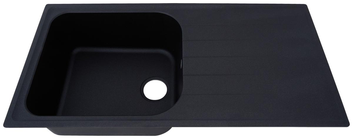 Spüle Respekta Stein Bxt: 100x50 Cm - Schwarz, Trend, Stein (100/22,5/50cm) - Respekta