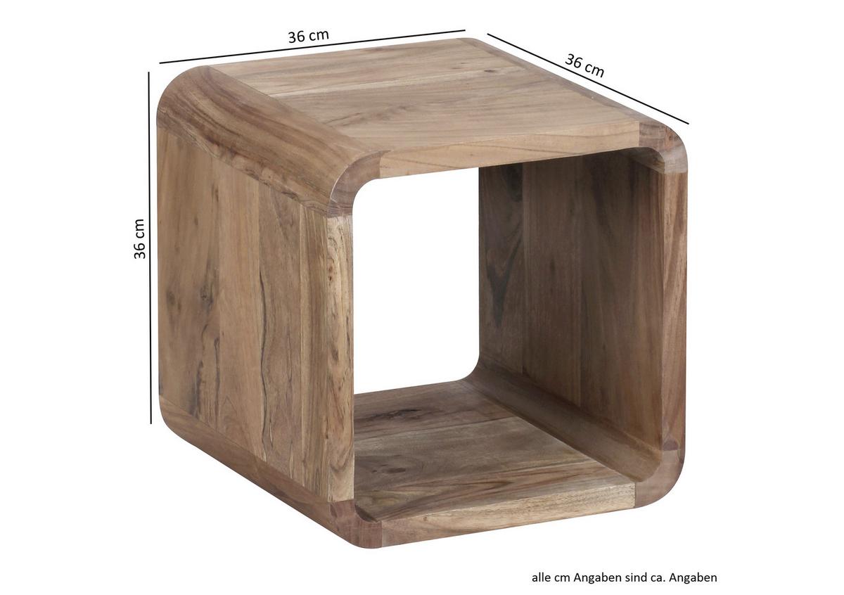 Sada zasúvacích stolíkov BOHA akácia - farba akácie, Design, drevo (36/43/43cm) - MID.YOU