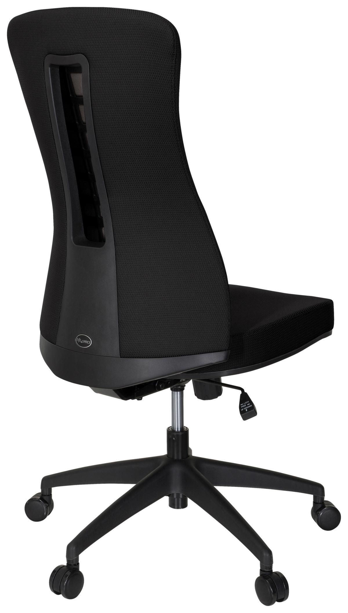 Drehstuhl Office Xt Schwarz - Schwarz, MODERN, Kunststoff/Textil (54/116/65cm) - MID.YOU