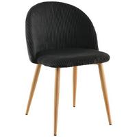 Stuhl Emilio - Eichefarben/Schwarz, LIFESTYLE, Holz/Textil (51/78/52cm) - Livetastic