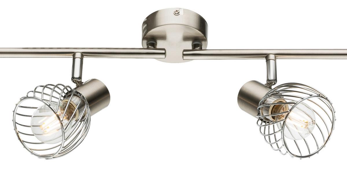 Strahler Sina 4-Flammig verstellbar L: 80 cm - Chromfarben, Trend, Metall (80/14,5cm) - Globo