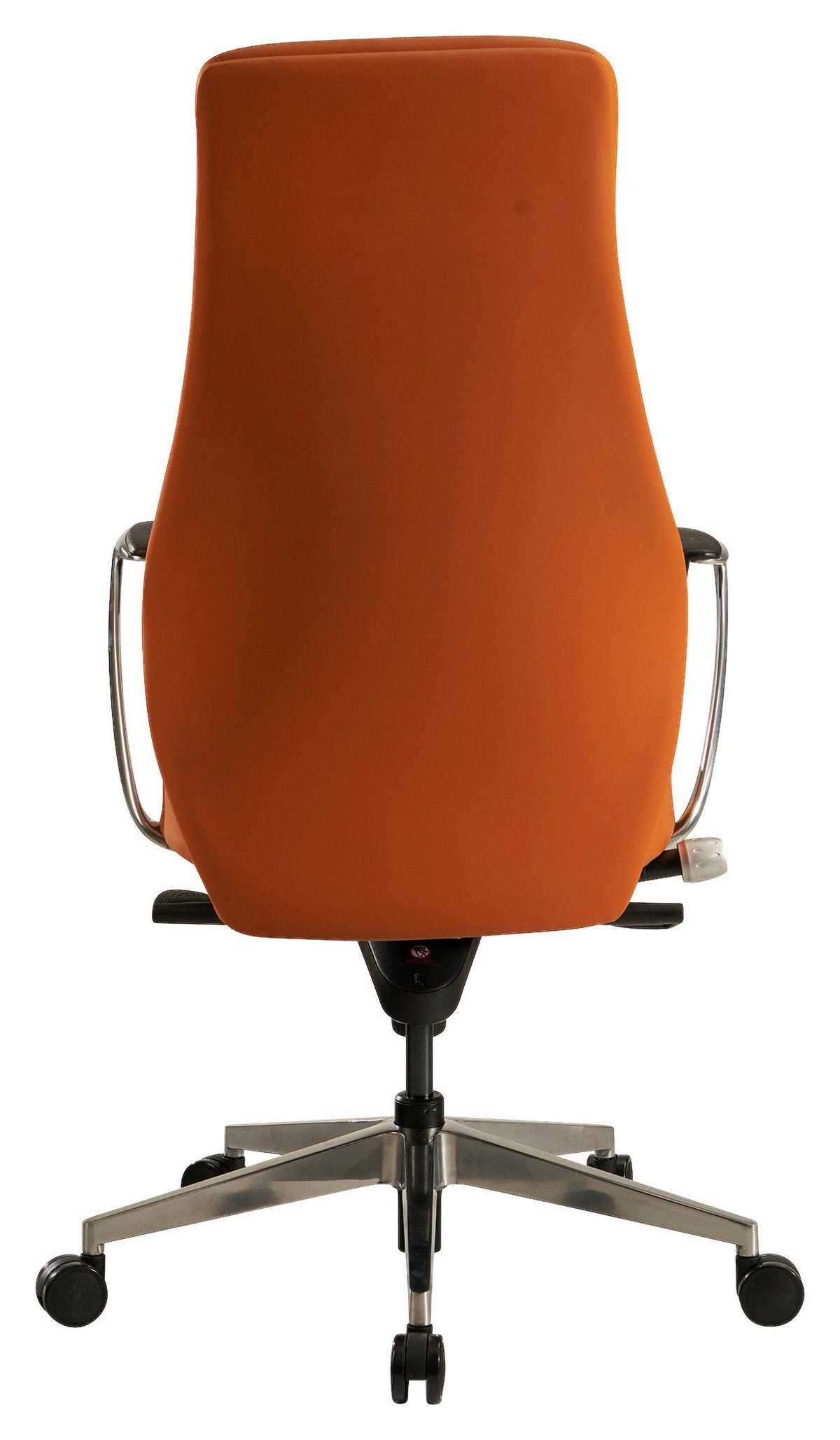 Chefsessel Braun B: 74 Cm - Silberfarben/Braun, Design, Kunststoff/Textil (74/125/74cm) - MID.YOU