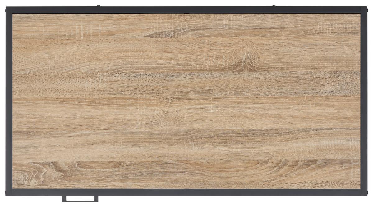 Psací stůl XENOS - černá/přírodní barvy, Moderní, kov/kompozitní dřevo (105/76/55cm) - Mömax