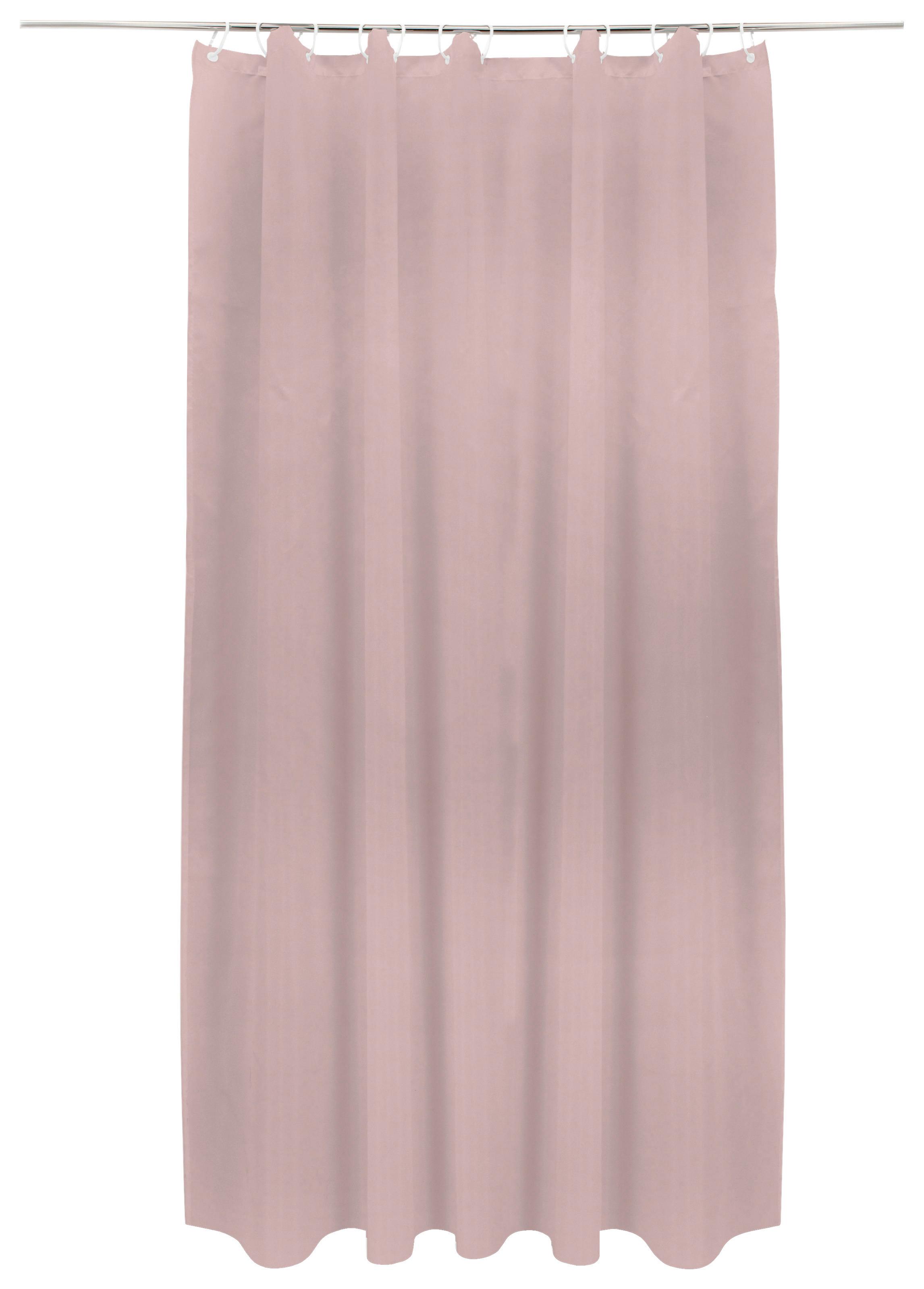 Duschvorhang Svenja Bxl 180/200 Cm Altrosa - Altrosa, MODERN, Textil (180/200cm) - Luca Bessoni