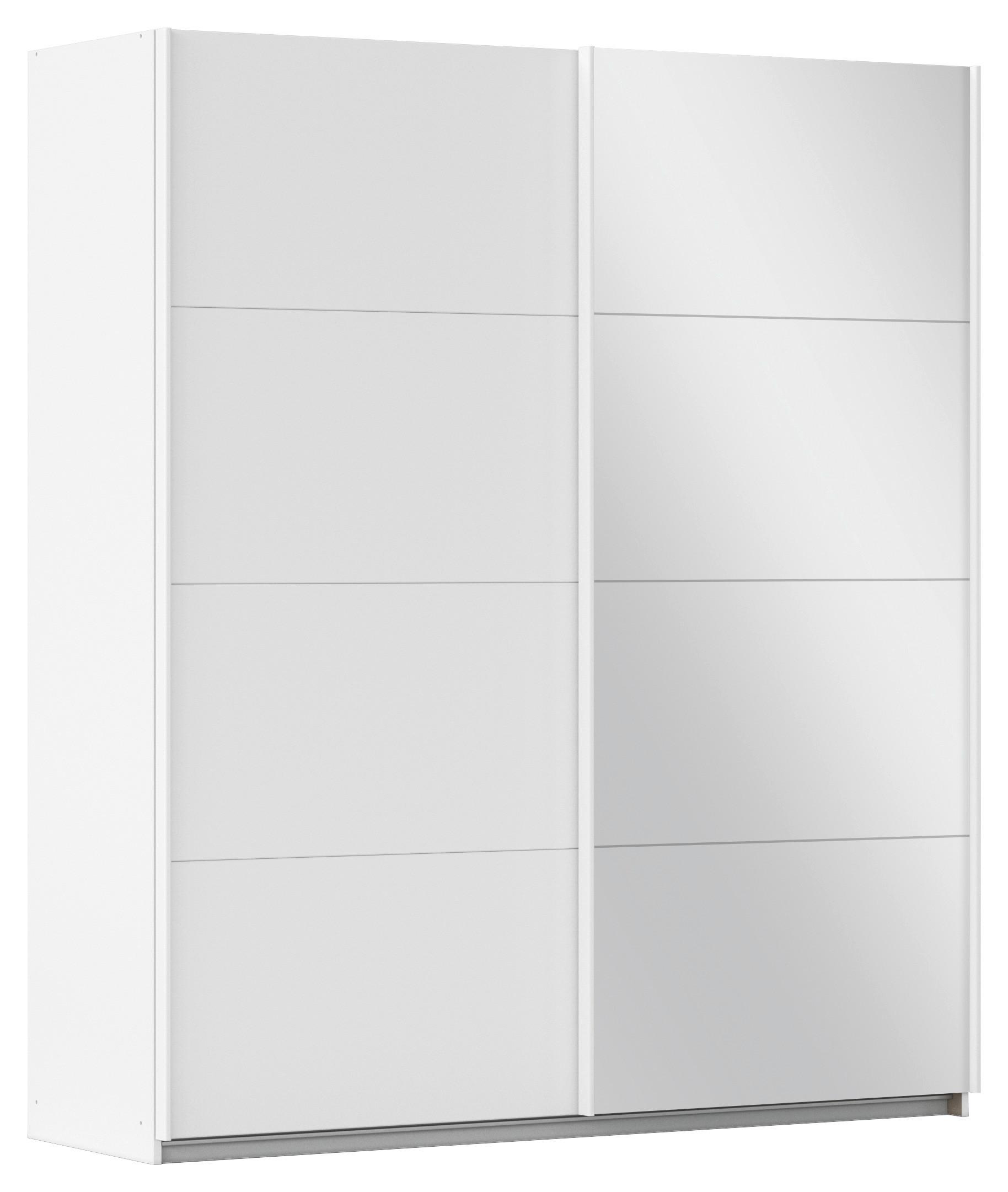 SCHWEBETÜRENSCHRANK Scala Weiß B: 181 cm - Weiß, MODERN, Holzwerkstoff (181/210/57cm) - Rauch Möbel