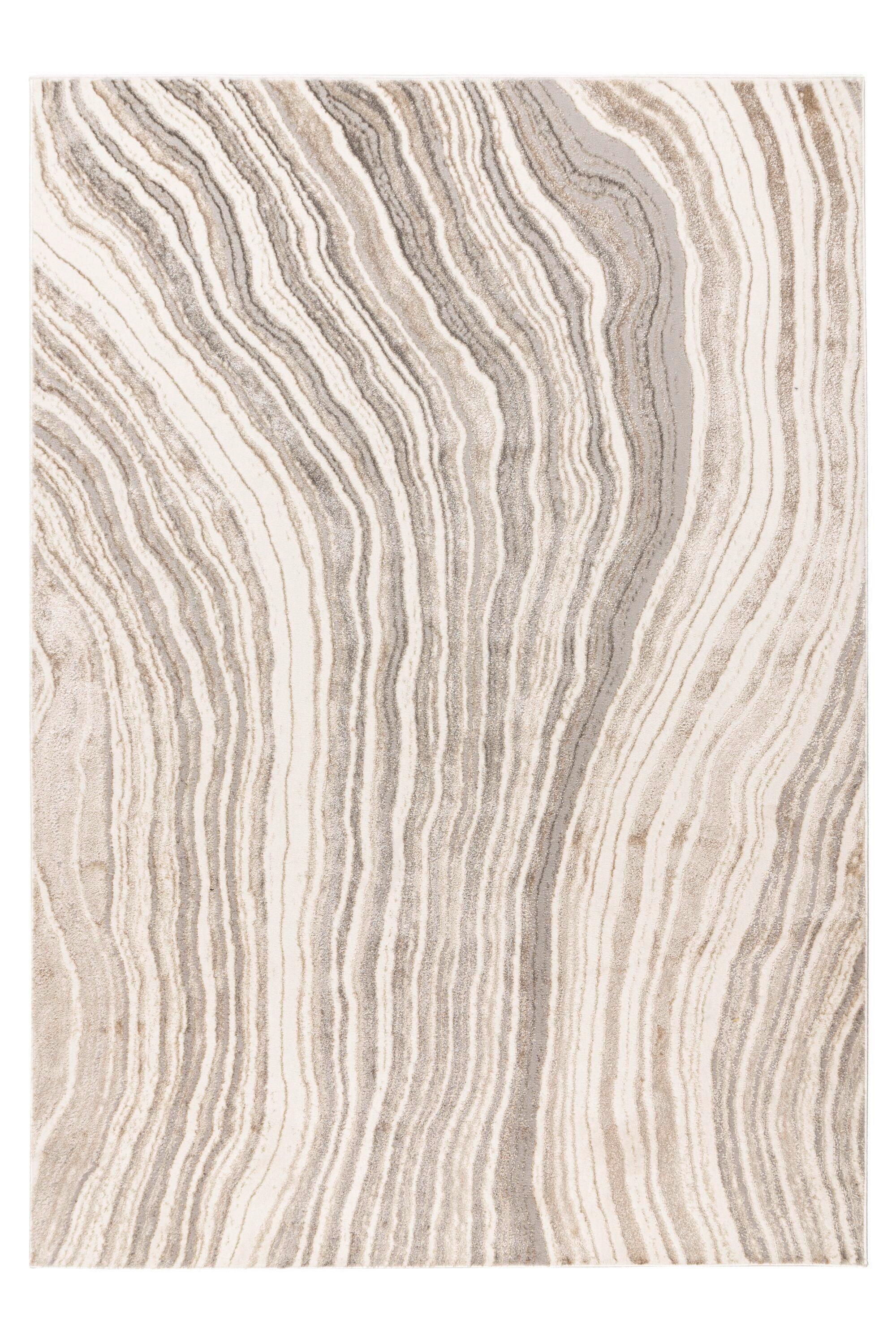 FLACHWEBETEPPICH Silberfarben/Beige - Beige/Silberfarben, Basics, Textil (80/150cm) - Kayoom