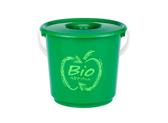 Abfalleimer H50 für Bioabfall - Weiß/Grün, KONVENTIONELL, Kunststoff (18/17cm) Abfalleimer H50 für Bioabfall - Weiß/Grün, KONVENTIONELL, Kunststoff (18/17cm)