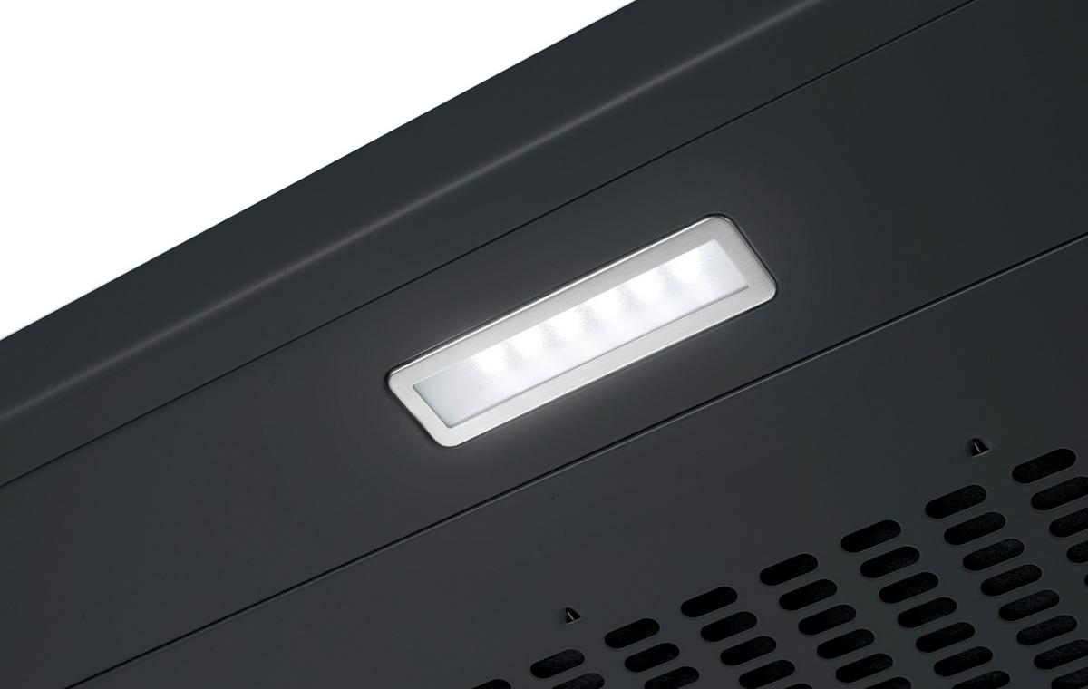 DUNSTABZUGSHAUBE Schwarz B: 60cm - Schwarz, Trend, Metall (60/8/46,5cm) - Respekta