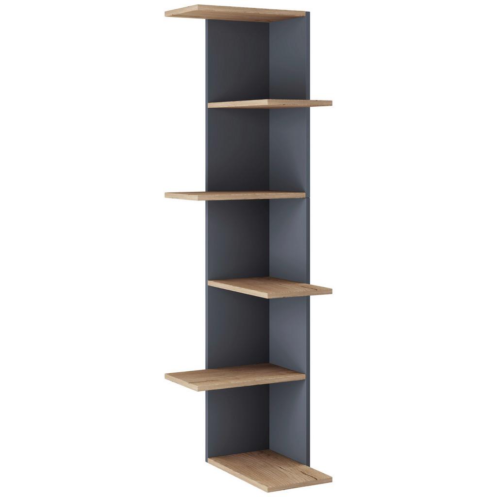 Eckregal Balos Schwarz, Honigeiche B: 37 cm