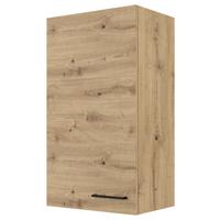 KUCHYŇSKÁ HORNÍ SKŘÍŇKA CARA H 50-89 - černá/dub artisan, Konvenční, kov/kompozitní dřevo (50/89/32cm) - FlexWell