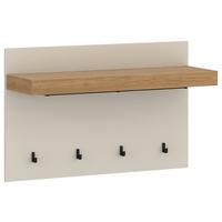 Garderobenpaneel Naxxar Eichefarben/kaschmir 94,2 Cm - Kaschmir/Eichefarben, Trend, Holzwerkstoff (94,2/62/34,6cm)