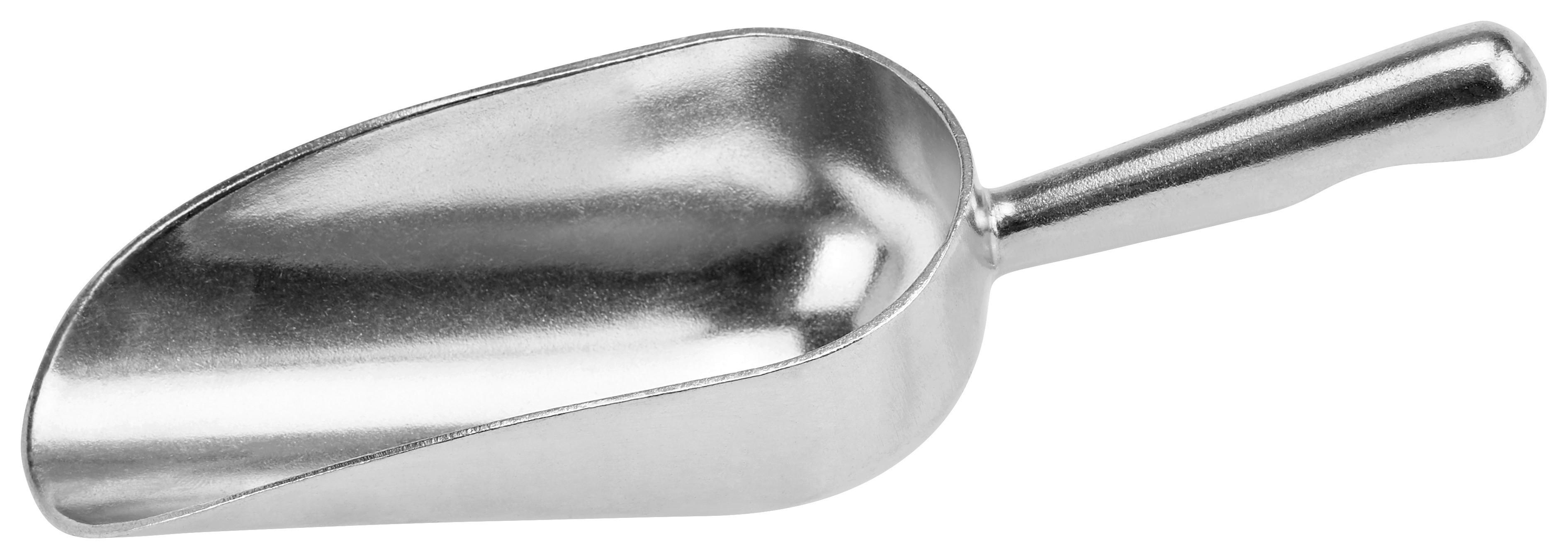 Mehlschaufel aus Aluminium Takara L: ca. 18 cm - Alufarben, ROMANTIK / LANDHAUS, Metall (18cm) - James Wood