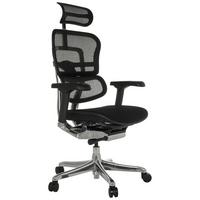 Drehstuhl Ergohuman Gen2 Schwarz B: 78 Cm - Silberfarben/Schwarz, MODERN, Kunststoff/Textil (78/117 - 136/64cm) - MID.YOU