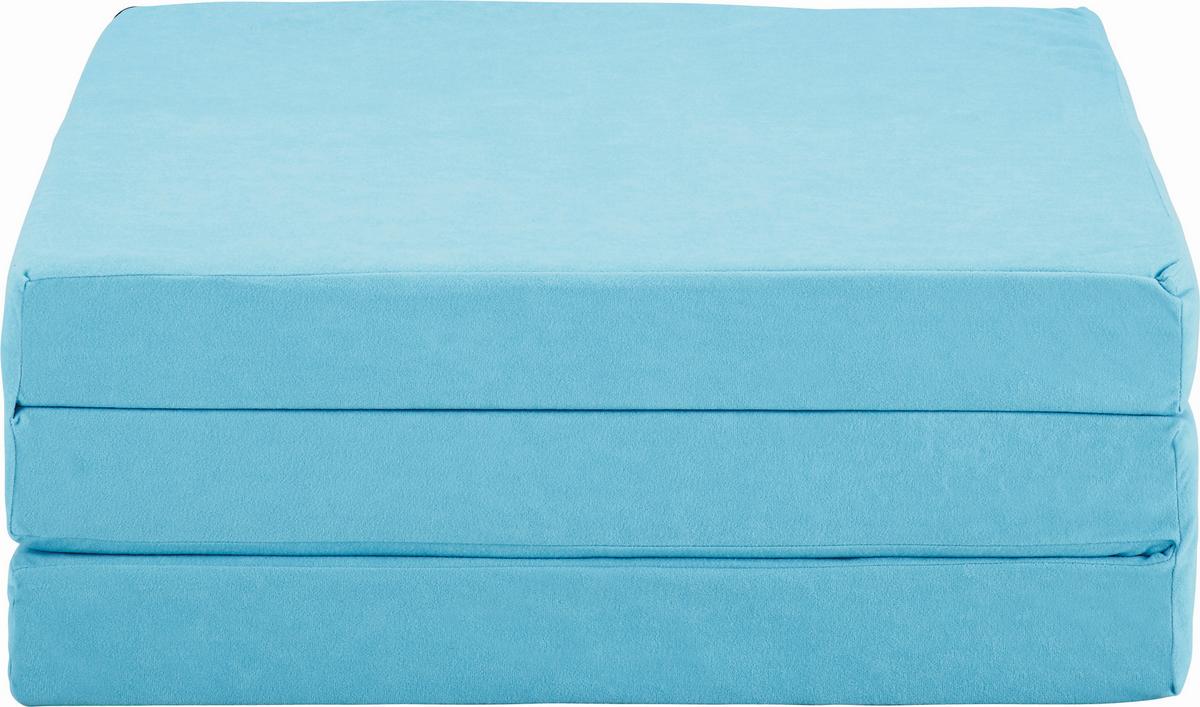 Faltmatratze Basic 189x65 Cm H2 H: 8 Cm - Hellblau, KONVENTIONELL, Textil (189/65/8cm)