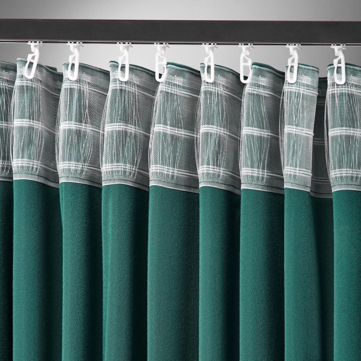 HOTOVÝ ZÁVES Viola, 140/245cm, tmavozelená - tmavozelená, Konventionell, textil (140/245cm) - Premium Living