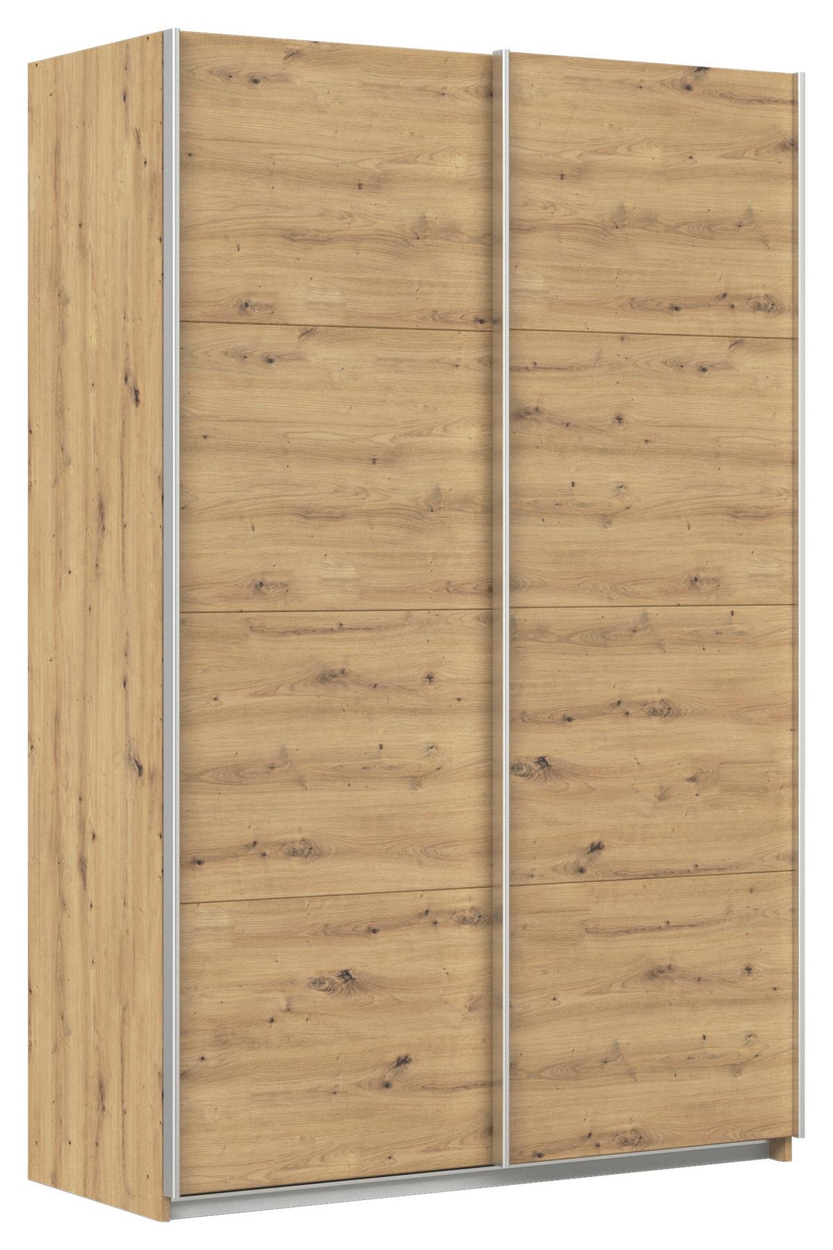 Tolóajtós Szekrény Feldkirch 136/210 Cm - Artisan tölgy, Modern, faalapú anyag (136/210/62cm)
