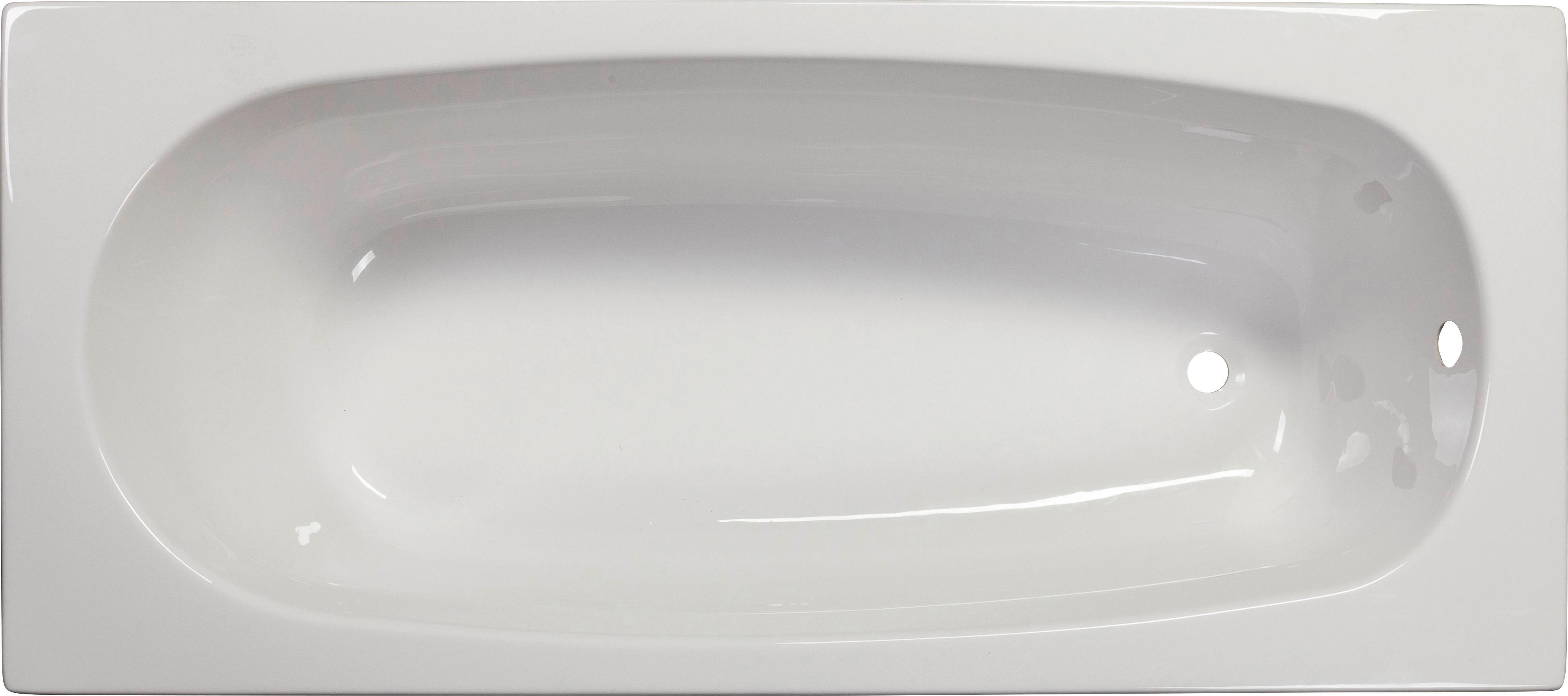 Vaňa LINEA 170 - biela, Konventionell, plast (170/75/41cm)
