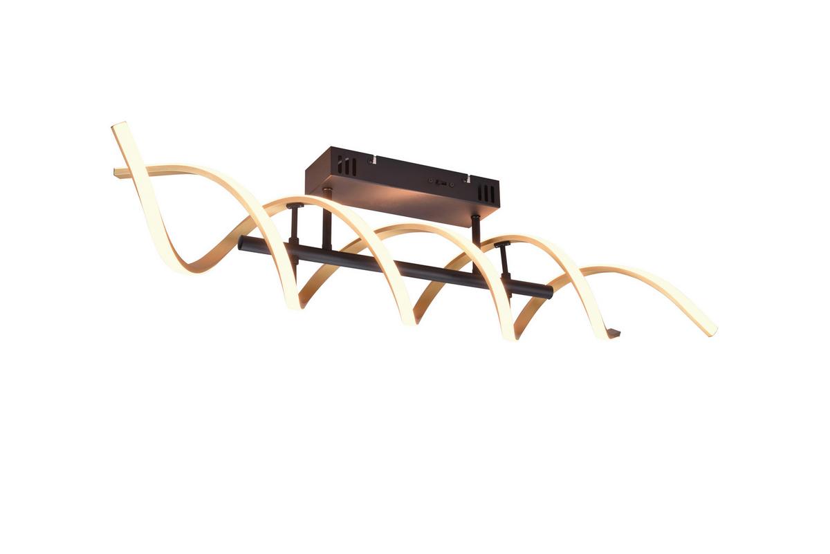 LED-Deckenleuchte 641810208 Sequence - Messingfarben/Alufarben, Design (90/14,5/20,5cm) - Trio Leuchten
