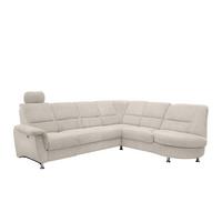 Ecksofa Mit Relaxfunktion Parole Beige Chenille - Chromfarben/Beige, MODERN, Textil (275/236cm) - Livetastic