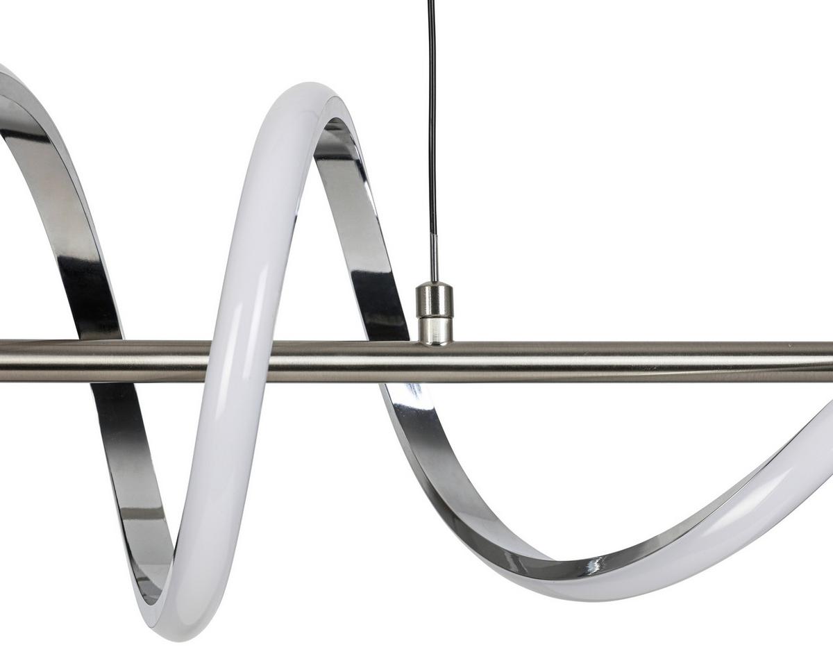 ZÁVĚSNÉ LED SVÍTIDLO LINA - barvy chromu/barvy niklu, Moderní, kov/plast (80/22/120cm) - Mömax