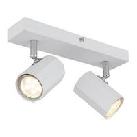 Strahler 57918-2w James - Weiß, Design, Metall (26/6/14,5cm) - Globo