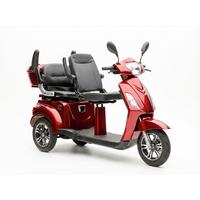 E-Seniorenmobil Billy 2.0 Blei-Akku, 3 Rad, 1000 Watt - Bordeaux, Basics, Metall (165/80/110cm)