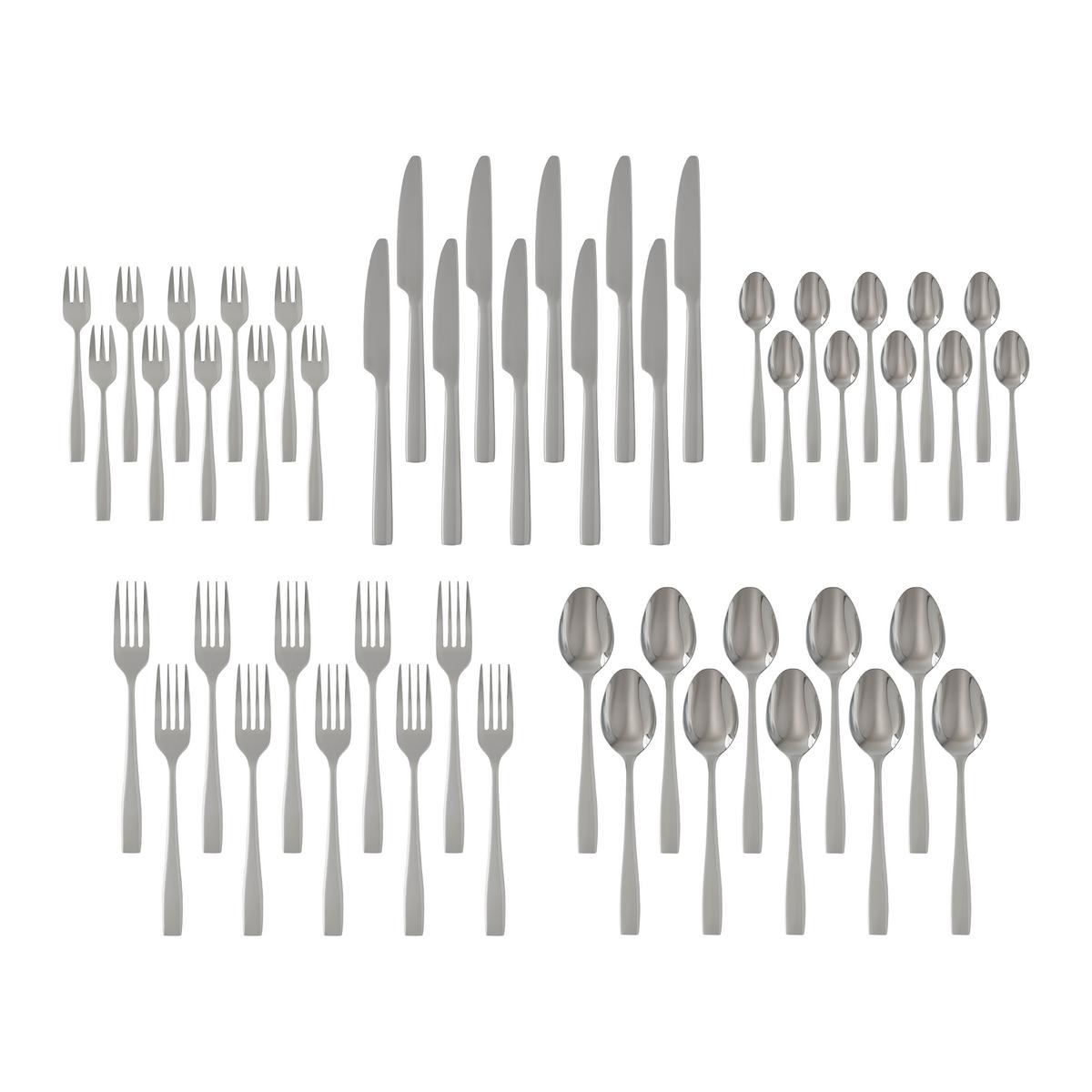 Sada příborů IVANA 60-dílná - barvy nerez oceli, Konvenční, kov - Mömax