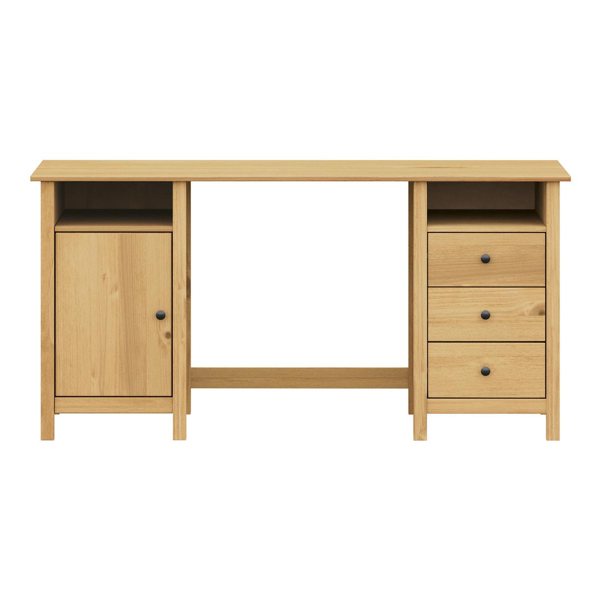 SCHREIBTISCH SCHREIBTISCH 150X54 CM KIEFER - Naturfarben/Honig, Basics, Holz (150/54/74cm) - Livetastic