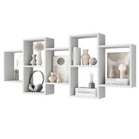 Wandregal Trio Weiß B: 160,8cm - Weiß, Basics, Holzwerkstoff (160,8/65/18cm)