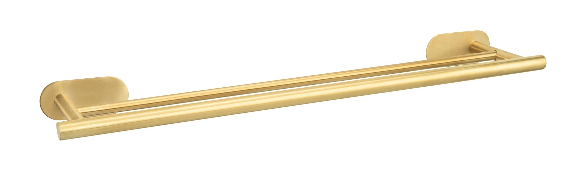 Tyč na uteráky TURBO-LOC -SB- - zlatá, Lifestyle, kov (60/4,5/14cm) - Mömax