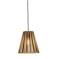 Hängeleuchte Merapi Naturfarben/schwarz B: 30 Cm - Schwarz/Naturfarben, Trend, Holz (30/30/30cm) - Good & Mojo