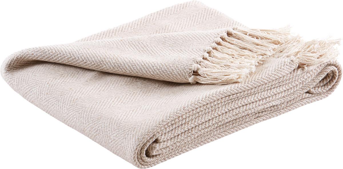 Tagesdecke Kordula - Beige, ROMANTIK / LANDHAUS, Textil (140/210cm) - James Wood