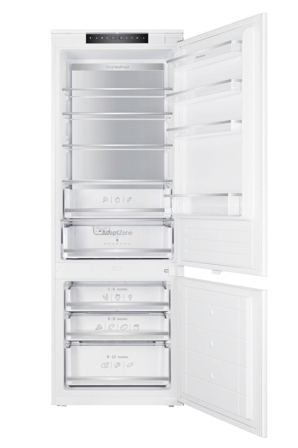 Kühl-gefrier-kombination Ekgcs 389 200 - Weiß, Basics, Glas/Kunststoff (72,3/200/58,3cm) - Amica