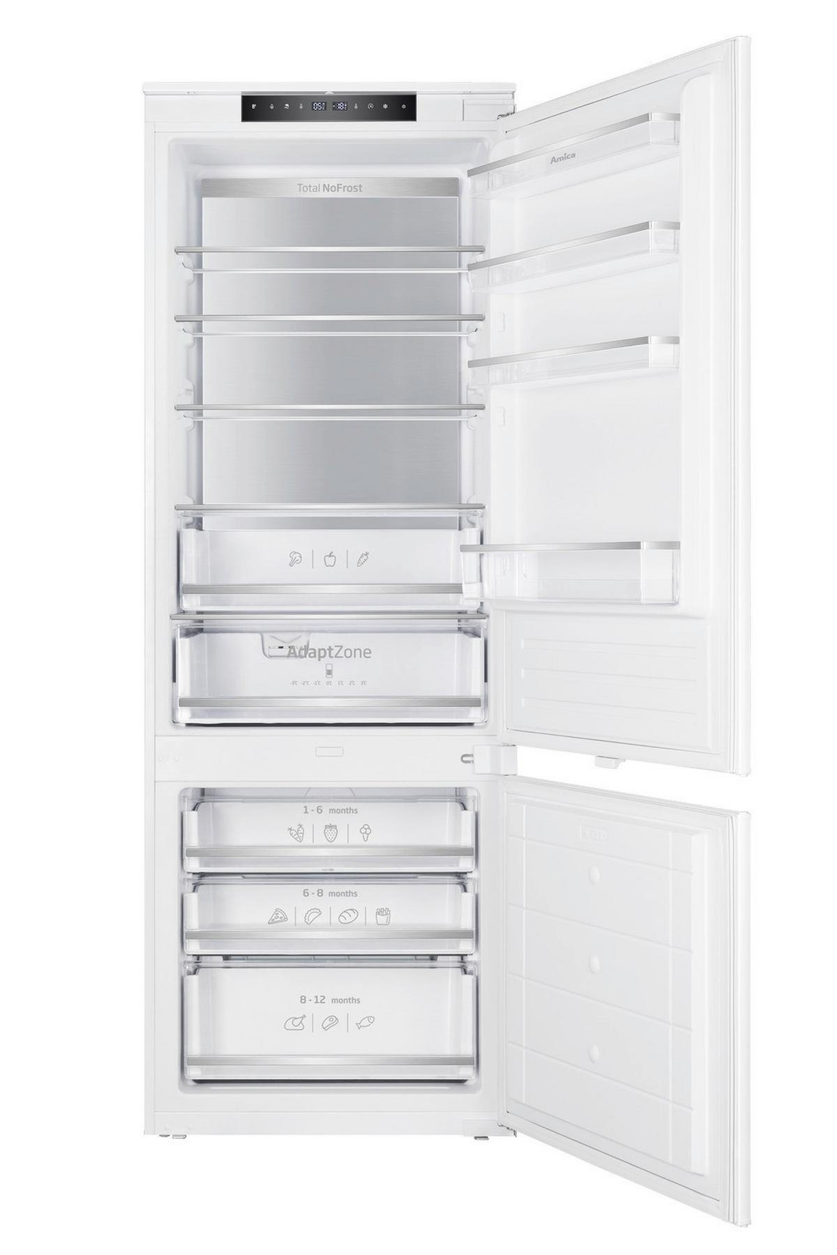 Kühl-gefrier-kombination Ekgcs 389 200 - Weiß, Basics, Glas/Kunststoff (72,3/200/58,3cm) - Amica