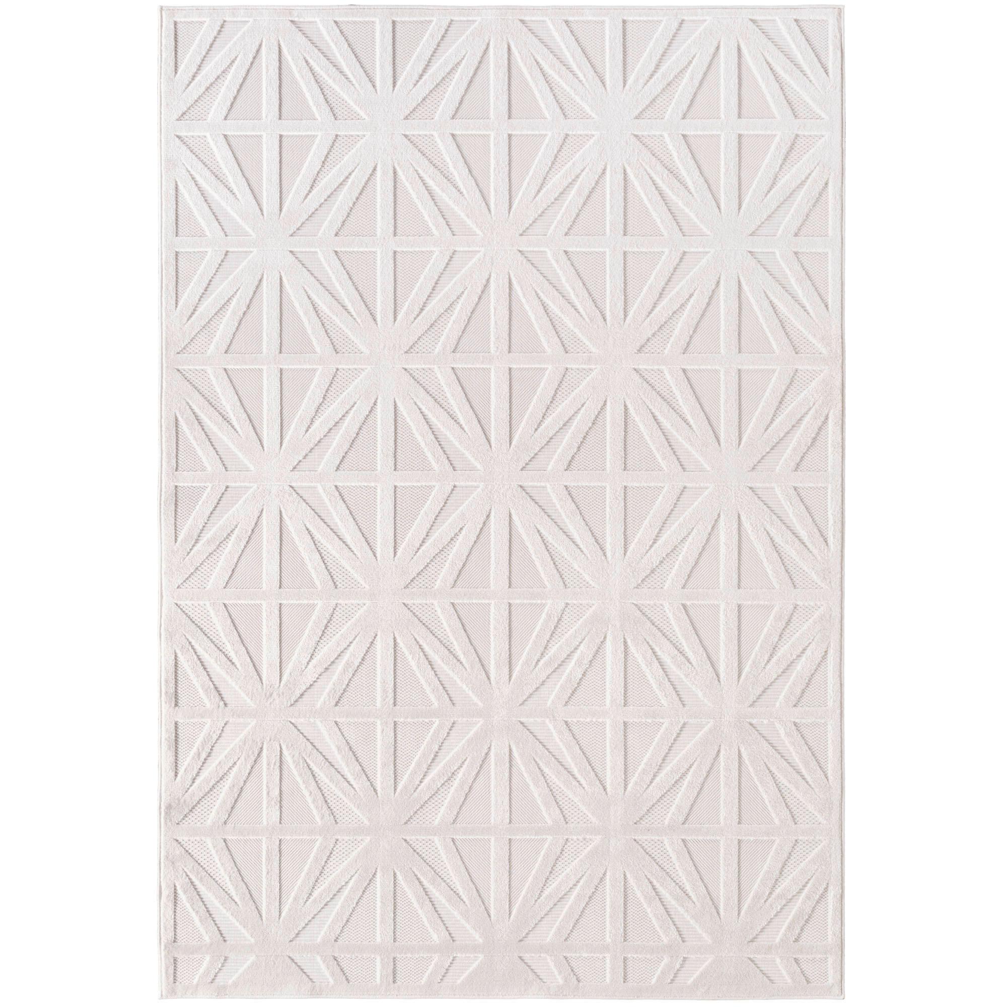 Flachwebteppich, Creme Doha - Creme, Design, Textil (120/170cm)