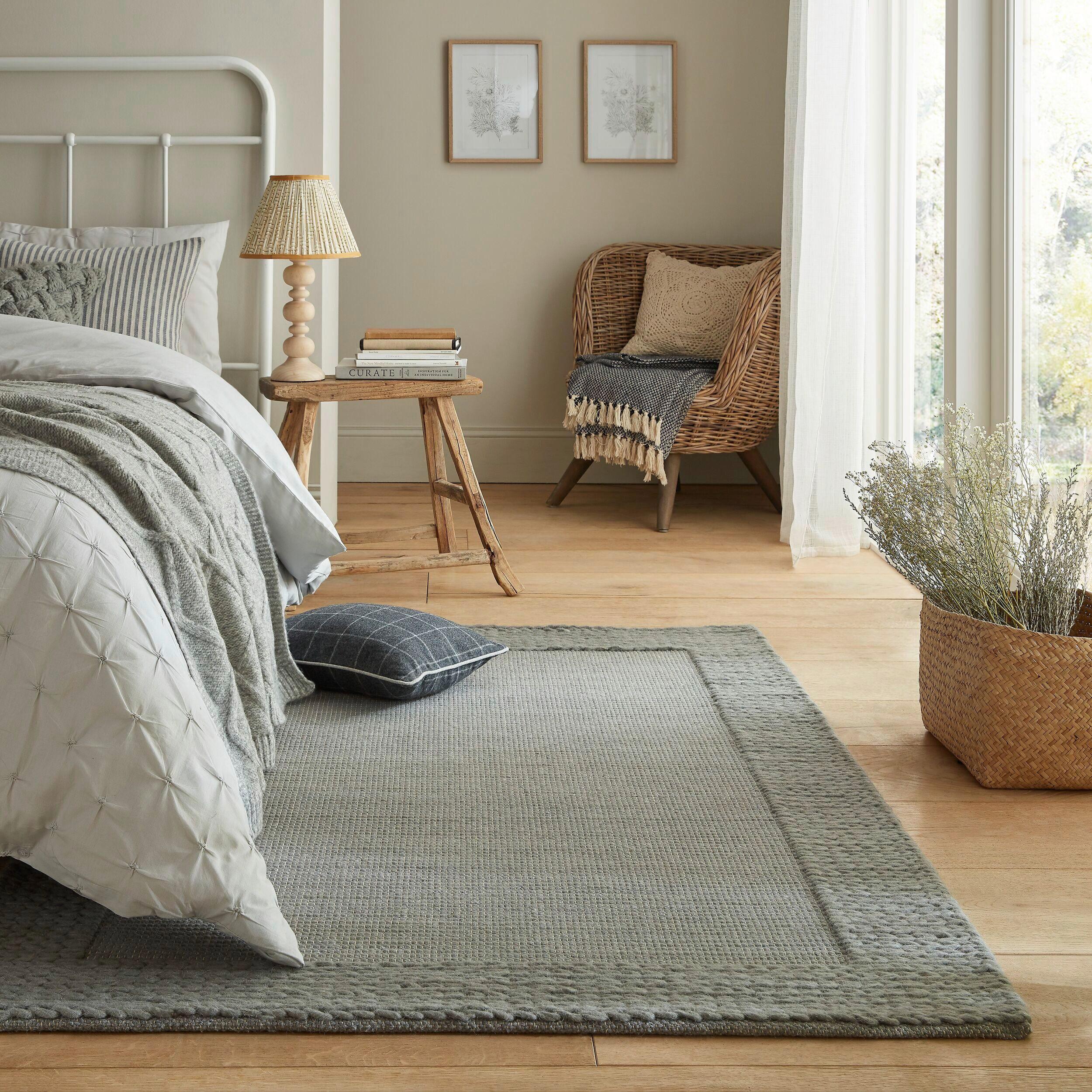 Wollteppich Rue - Grau, Basics, Textil (120/170cm)