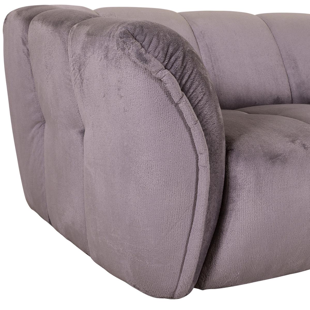 Bigsofa Sabea Grau B: 220 Cm - Schwarz/Grau, KONVENTIONELL, Textil (220/67/106cm) - MID.YOU