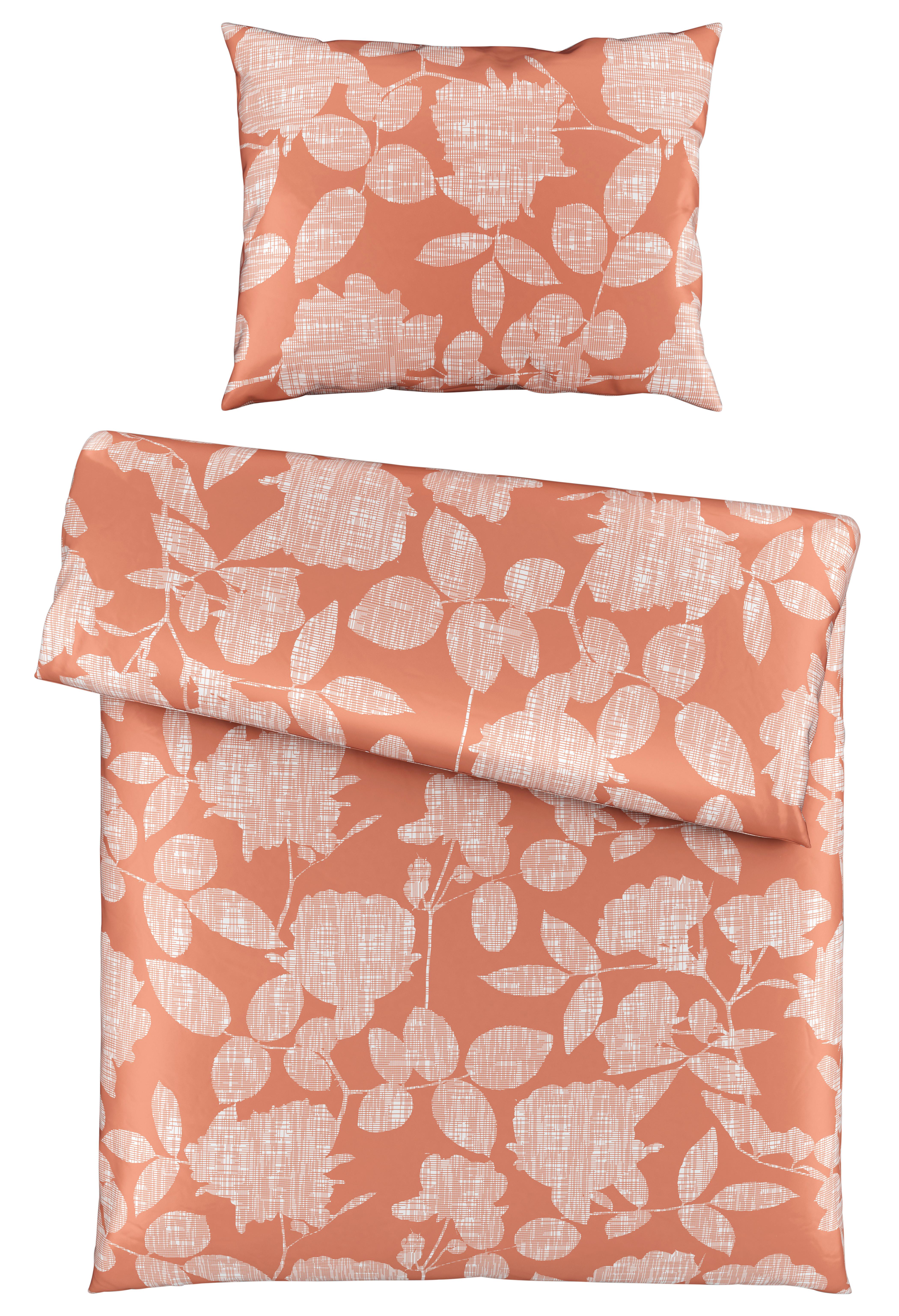 Posteľná Bielizeň Thea, 140/200cm - oranžová, Konvenčný, textil (140/200cm) - Premium Living