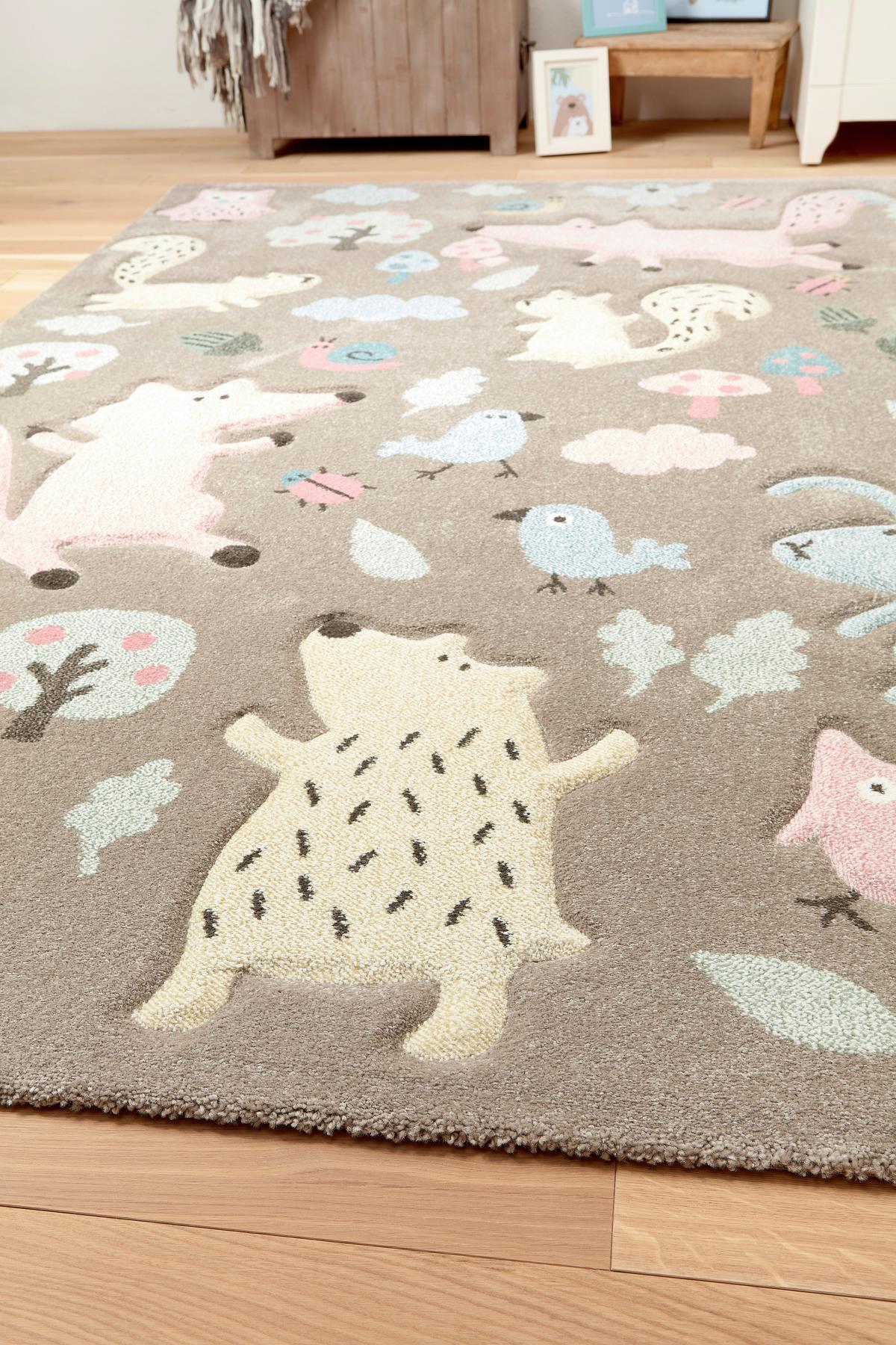 KINDERTEPPICH FOREST - Taupe, Trend, Textil (133/200cm) - Sigikid