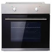 Backofen in Schwarz und Silber Küchenzeile mit Backofen