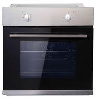 Backofen in Silber und Schwarz Küchenzeile mit Backofen