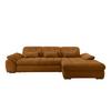 Ecksofa mit Bettkasten Rigatti Goldfarben 314x184 cm - Goldfarben/Schwarz, MODERN, Textil (314/184cm) - Livetastic