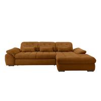 Ecksofa mit Bettkasten Rigatti Goldfarben 314x184 cm - Goldfarben/Schwarz, MODERN, Textil (314/184cm) - Livetastic