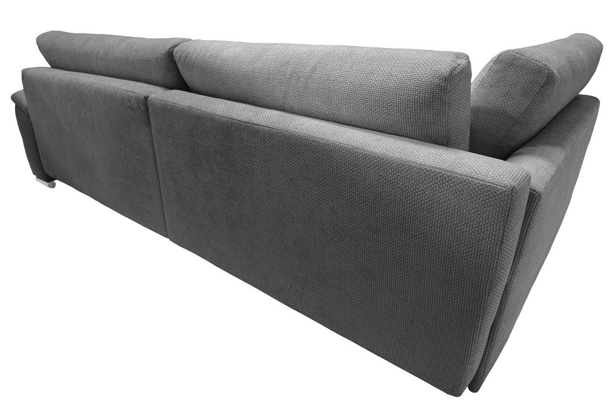 Ecksofa Casa Grande, Grau Schenkel: 178x268 cm - Silberfarben/Hellgrau, Design, Textil (178/268cm) - Livetastic